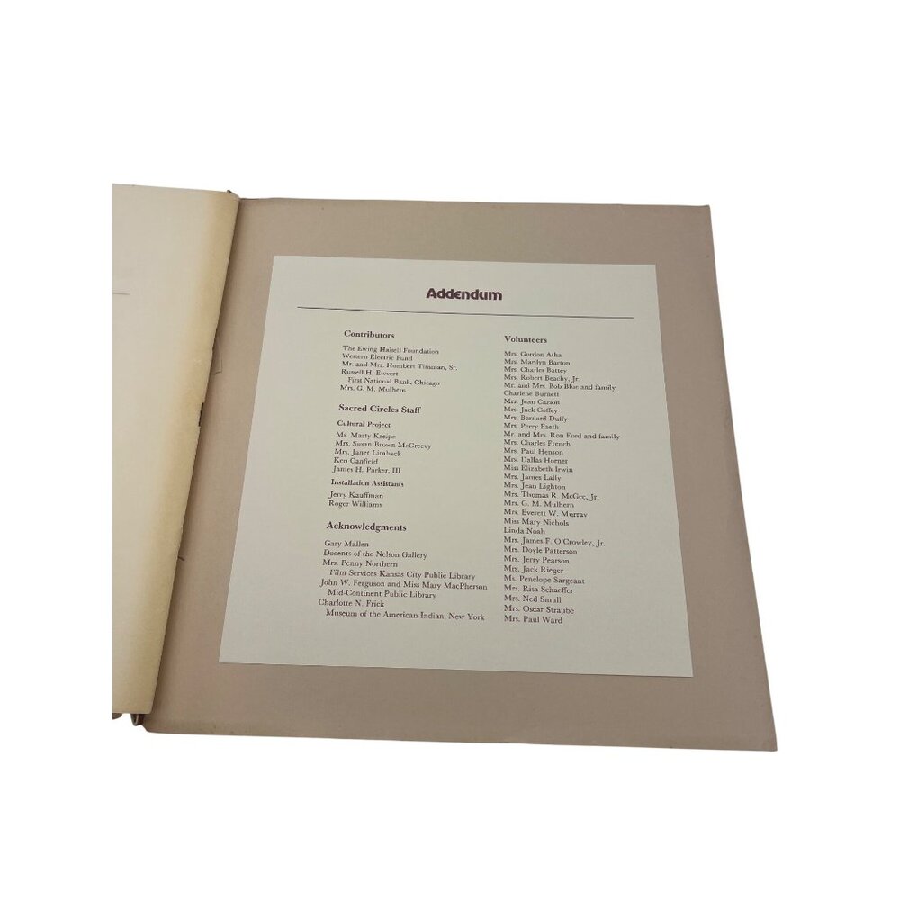 1977 Sacred Circles Exhibit Reception Program Nelson Atkins Kansas City Missouri - Picture 9 of 9